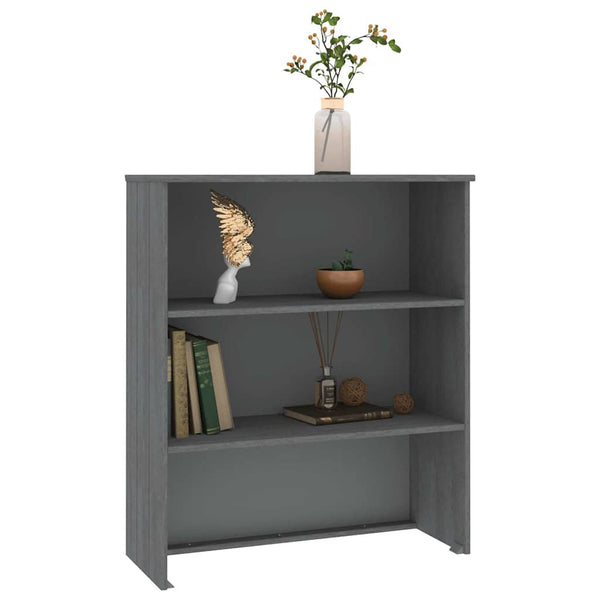 Yläkaappi HAMAR tummanharmaa 85x35x100 cm täysi mänty