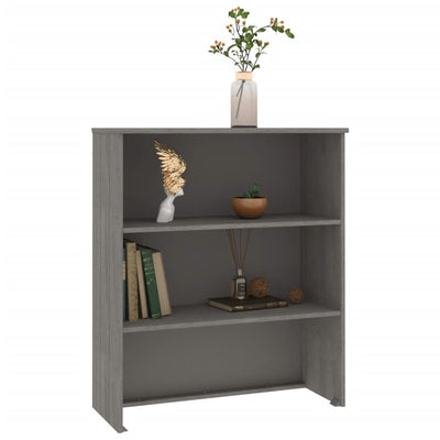 Yläkaappi HAMAR vaaleanharmaa 85x35x100 cm täysi mänty