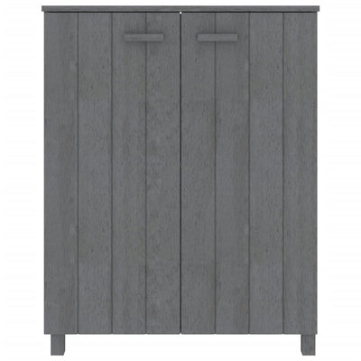 Tummanharmaa kenkäkaappi hamar Braiden 85x40x108cm (mänty)