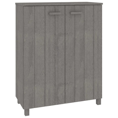 Kenkäkaappi HAMAR vaaleanharmaa 85x40x108 cm täysi mänty