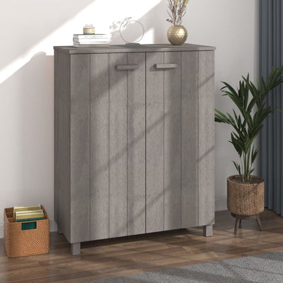 Kenkäkaappi HAMAR vaaleanharmaa 85x40x108 cm täysi mänty
