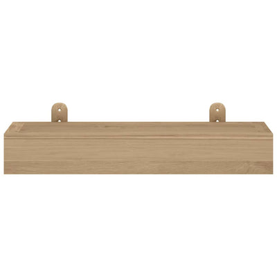 Seinähyllyt 2 kpl 40x15x4 cm täysi tiikki