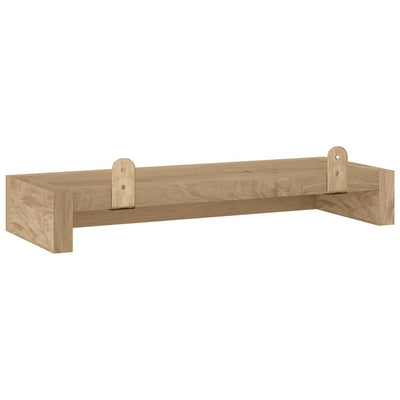 Seinähyllyt 2 kpl 40x15x4 cm täysi tiikki