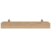 Seinähyllyt 2 kpl 60x15x4 cm täysi tiikki