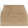 Seinähyllyt 2 kpl 60x15x4 cm täysi tiikki
