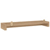Seinähyllyt 2 kpl 60x15x4 cm täysi tiikki