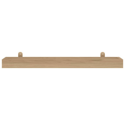 Seinähyllyt 2 kpl 90x15x4 cm täysi tiikki