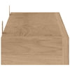 Seinähyllyt 2 kpl 90x15x4 cm täysi tiikki
