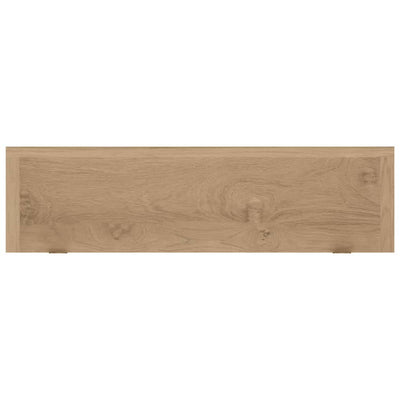 Seinähyllyt 2 kpl 90x15x4 cm täysi tiikki