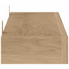 Seinähyllyt 2 kpl 110x15x4 cm täysi tiikki