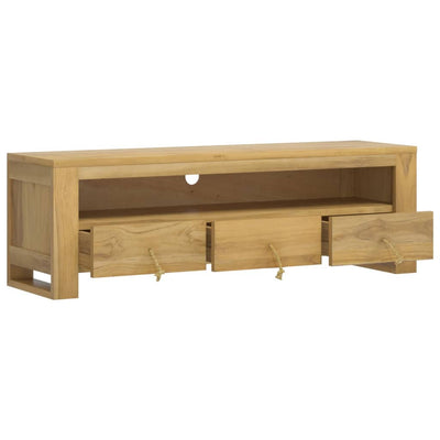 TV-taso 110x30x35 cm täysi tiikki