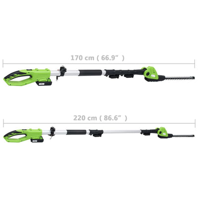 2-in-1 Varsitrimmeri ja -saha akulla 20V 1500 mAh Li-ion
