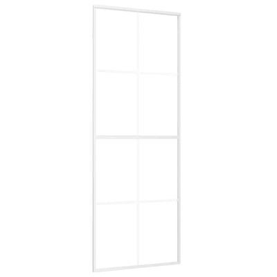 Valkoinen liukuovi esg-huurrelasi ja alumiini Botezatu 76x205cm