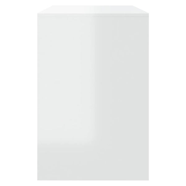 Valkoinen tv-kaappisarja Vartolomeiu (3-osainen, korkeakiilto, puinen)