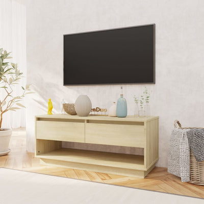 TV-taso Sonoma-tammi 102x41x44 cm tekninen puu