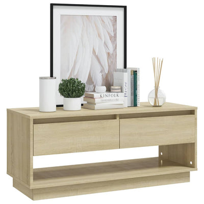 TV-taso Sonoma-tammi 102x41x44 cm tekninen puu