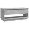 TV-taso betoninharmaa 102x41x44 cm tekninen puu