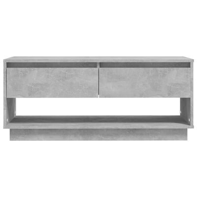TV-taso betoninharmaa 102x41x44 cm tekninen puu