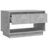 TV-taso betoninharmaa 70x41x44 cm tekninen puu