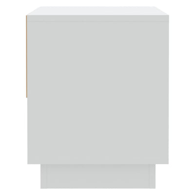 Valkoinen yöpöydät Podar 45x34x44cm (2 kpl lastulevy)