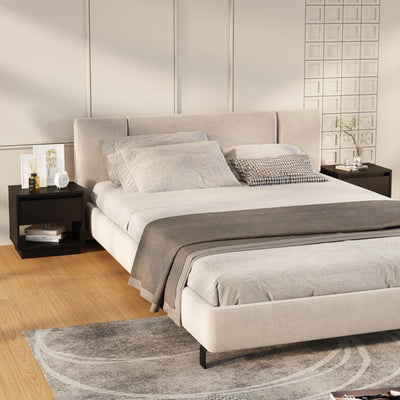 Musta yöpöydät Podar 45x34x44cm (2 kpl lastulevy)