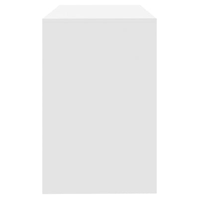 Työpöytä valkoinen 101x50x76,5 cm lastulevy