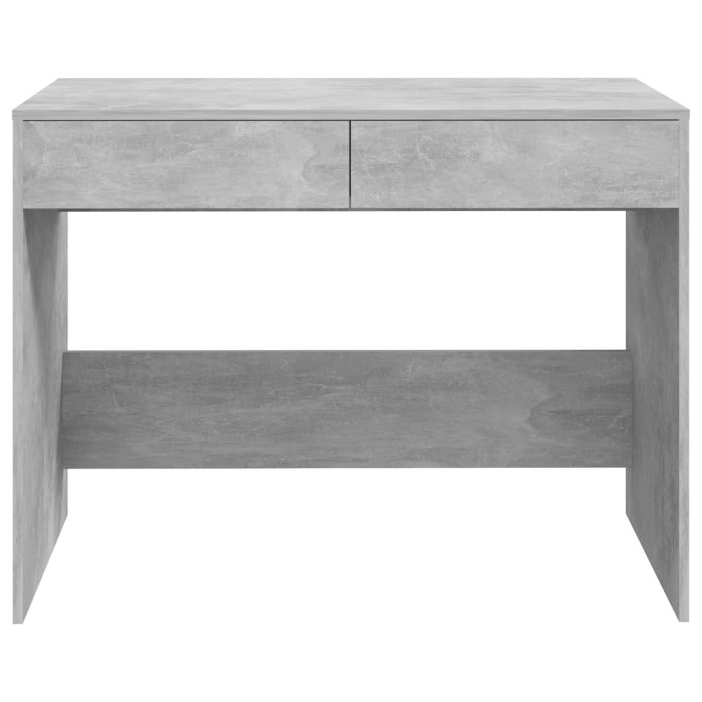 Betoninharmaa työpöytä Claudius 101x50x76,5cm (puinen)