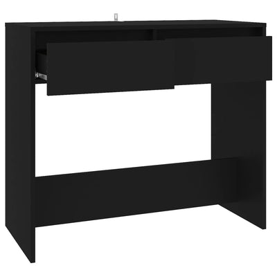 Konsolipöytä musta 89x41x76,5 cm teräs