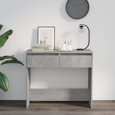 Konsolipöytä betoninharmaa 89x41x76,5 cm tekninen puu