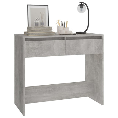 Konsolipöytä betoninharmaa 89x41x76,5 cm tekninen puu