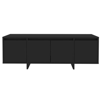 TV-taso musta 120x30x40,5 cm lastulevy