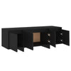 TV-taso musta 120x30x40,5 cm lastulevy