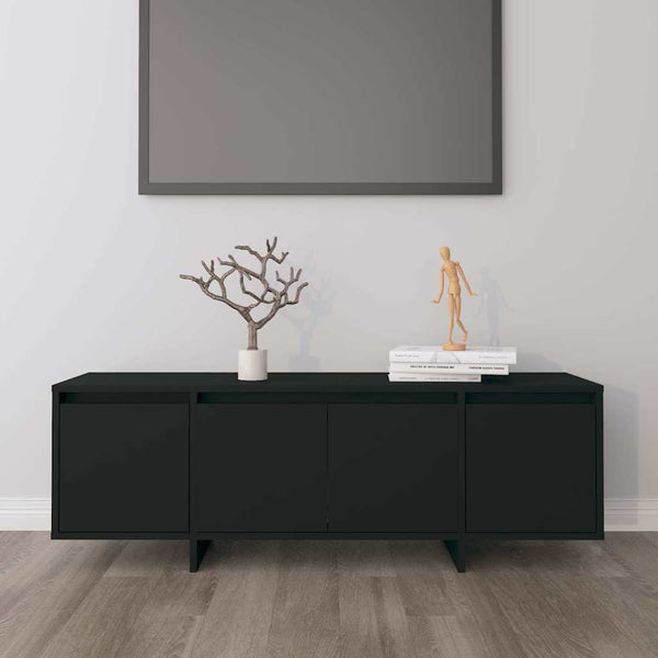 TV-taso musta 120x30x40,5 cm tekninen puu