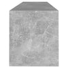 TV-taso betoninharmaa 120x30x40,5 cm tekninen puu