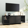 TV-taso musta 130x35x50 cm lastulevy