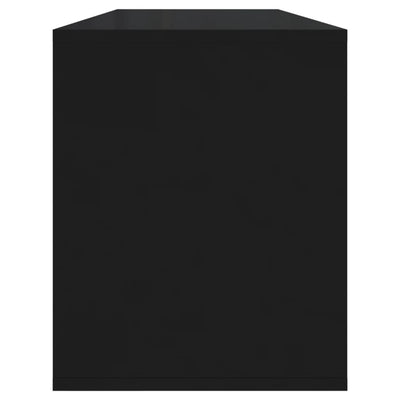 TV-taso musta 130x35x50 cm lastulevy