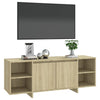 TV-taso Sonoma-tammi 130x35x50 cm lastulevy