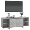 TV-taso betoninharmaa 130x35x50 cm lastulevy