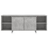 TV-taso betoninharmaa 130x35x50 cm lastulevy