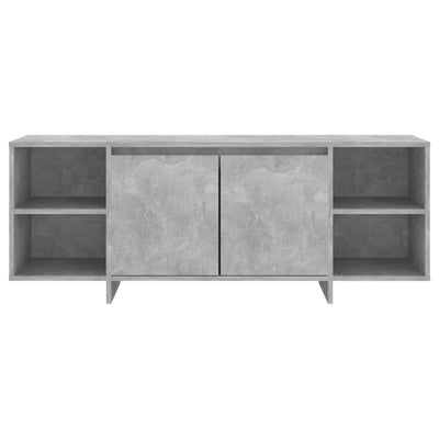 TV-taso betoninharmaa 130x35x50 cm lastulevy