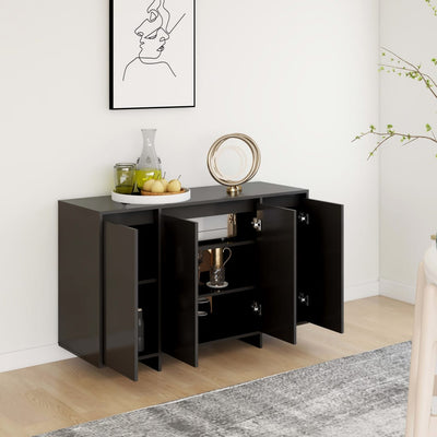 Senkki musta 120x41x75cm lastulevy