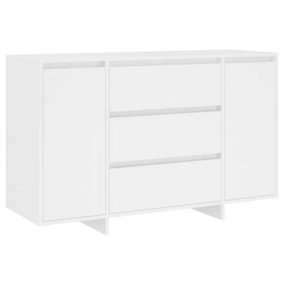 Senkki 3 vetolaatikkoa valkoinen 120x41x75 cm tekninen puu