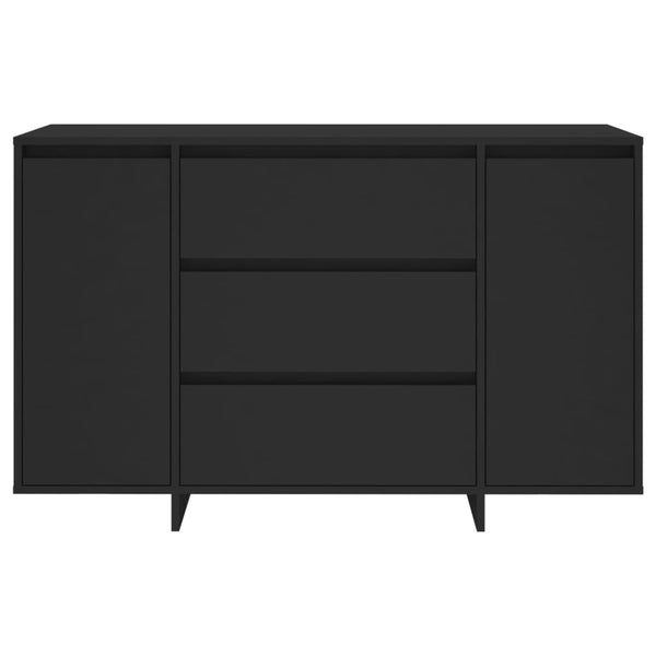 Musta senkki Pasuica 120x41x75cm (3 vetolaatikkoa puinen)