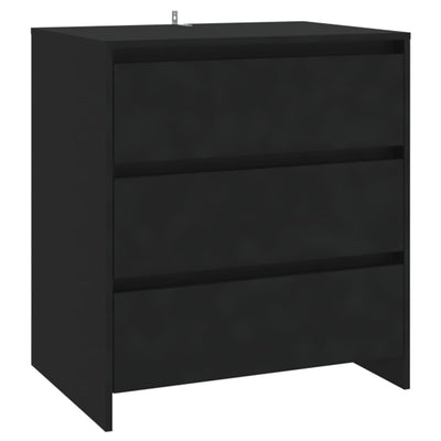 Senkki musta 70x41x75 cm tekninen puu