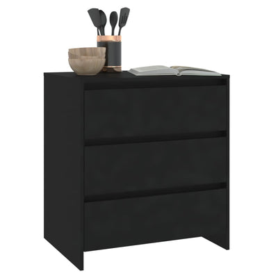 Senkki musta 70x41x75 cm tekninen puu
