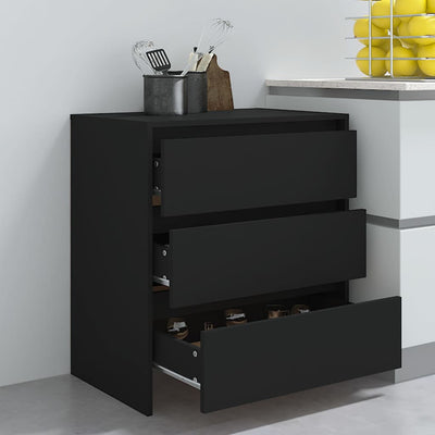 Senkki musta 70x41x75 cm tekninen puu