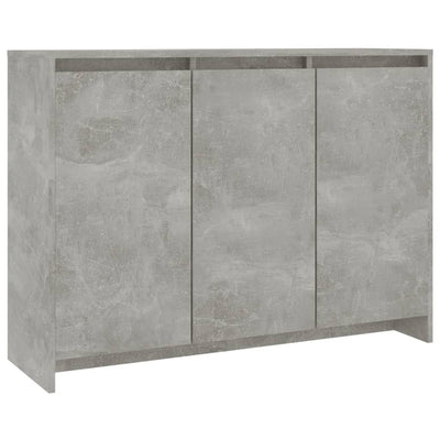 Senkki betoninharmaa 102x33x75 cm lastulevy