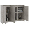 Senkki betoninharmaa 102x33x75 cm lastulevy