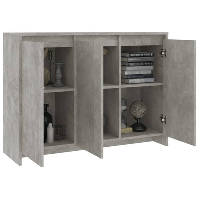 Senkki betoninharmaa 102x33x75 cm lastulevy