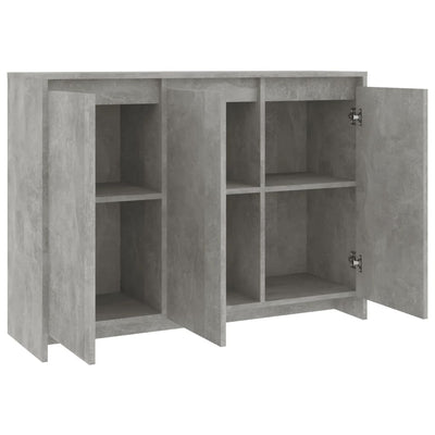 Senkki betoninharmaa 102x33x75 cm lastulevy